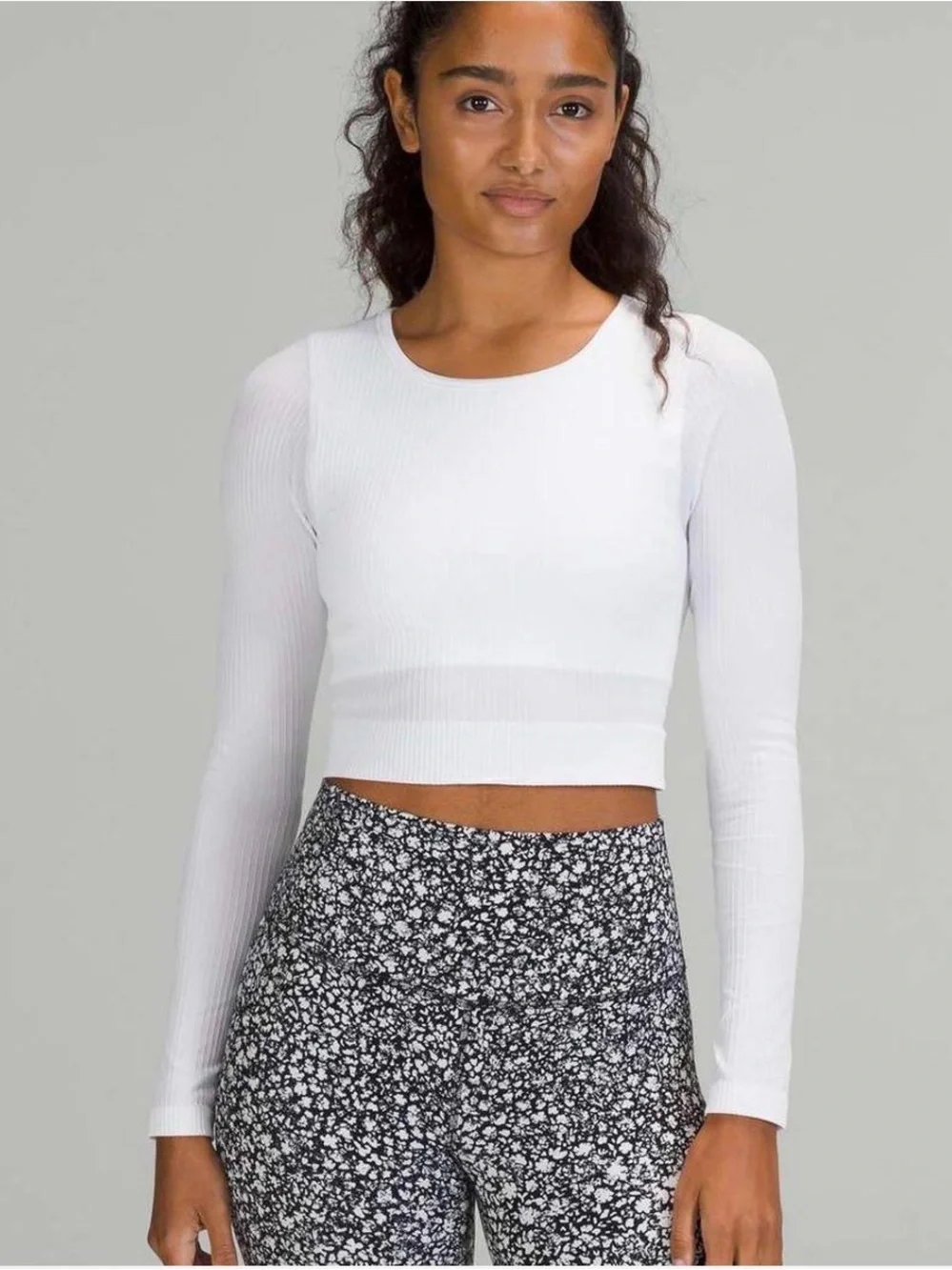 Lululemon White Ebb to Street Long Sleeve